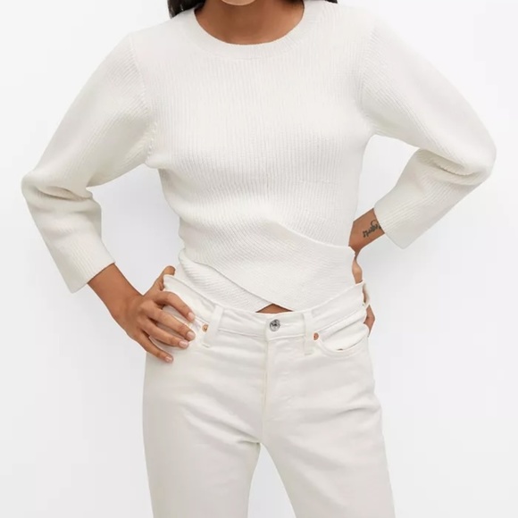 Mango Sweaters - Mango Sweater with Crossover Detail